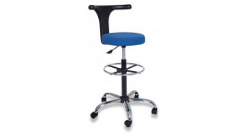 bacconi lumbar support chrome stool