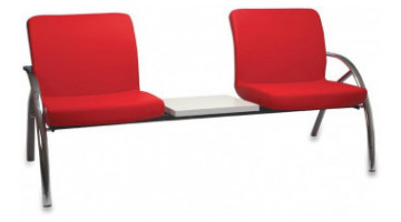 beni double waiting armchair with coffee table