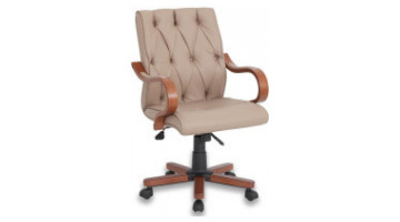 eos wooden meeting armchair