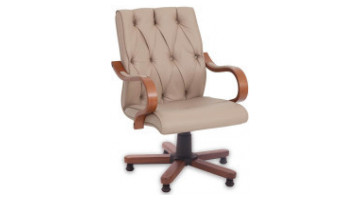 eos wooden visitor armchair