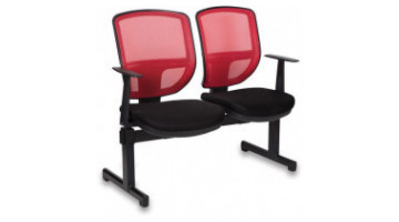 era plastic double waiting armchair