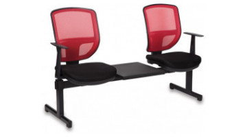 Era Plastic Double Waiting Armchair with Coffe table