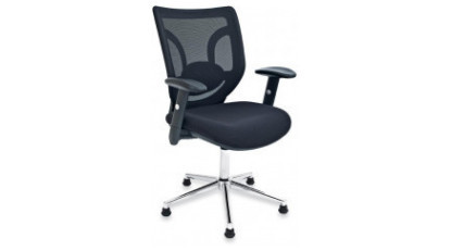 flat mesh visitor armchair