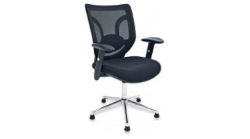 flat mesh visitor armchair