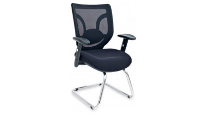flat mesh visitor armchair u leg