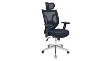 flat meshed manager armchair