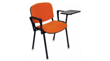 form painted chair double arm with writing board