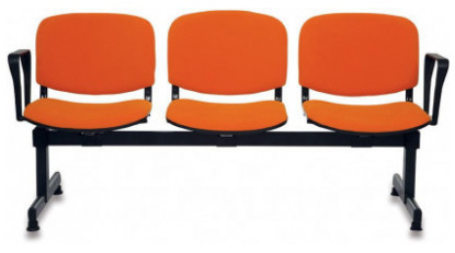 form painted waiting armchair triple