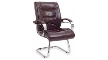 knight metal visitor armchair u leg