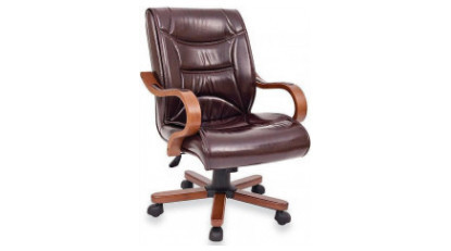 knight wooden meeting armchair