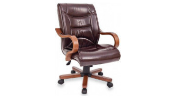 knight wooden meeting armchair