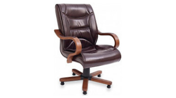 knight wooden visitor armchair