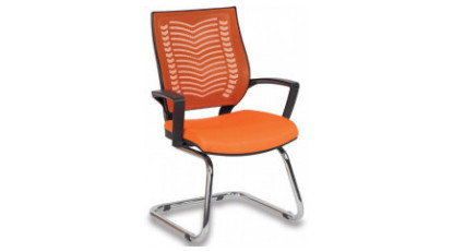 Lead Mesh Visitor Armchair U Leg