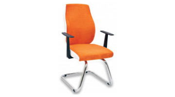 lift chrome visitor armchair u leg