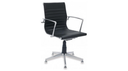 luxera visitor armchair with leather