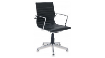luxera visitor armchair with leather