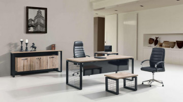 metal leg manager office desk