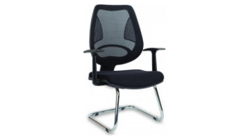 monner mesh visitor armchair u leg
