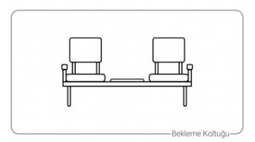 otto double waiting armchair with coffee table