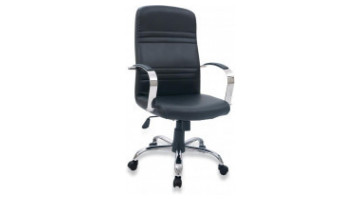 pear chrome manager armchair