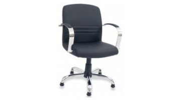 pear chrome visitor armchair