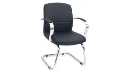 pear chrome visitor armchair u leg