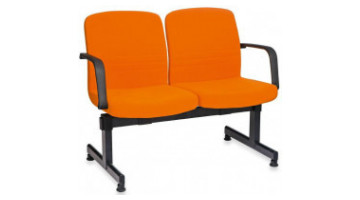pear plastic double waiting armchair