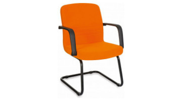 pear plastic guest armchair u leg