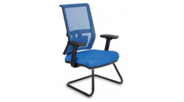 Plastic Visitor Armchair U Leg
