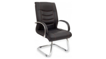 pur aluminum visitor armchair u leg