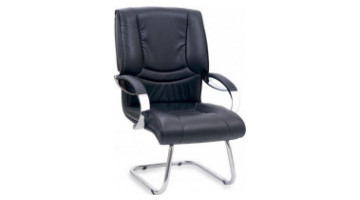 silk metal visitor armchair u leg