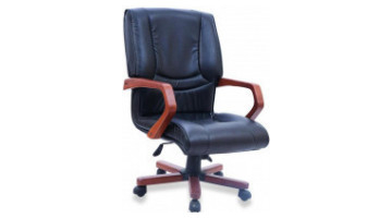 silk wooden meeting armchair