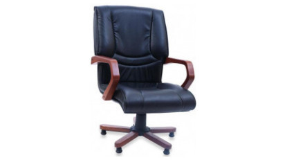 silk wooden visitor armchair