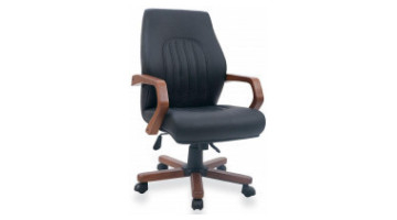 silvestre wooden meeting armchair