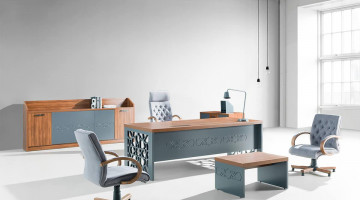 special leg shaped executive office furniture desk