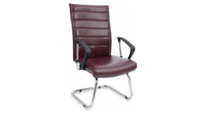 william chrome visitor armchair u leg