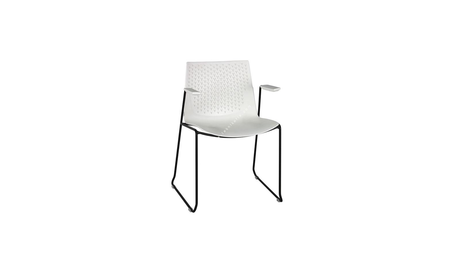 coon beyaz plastik boyalı sandalye