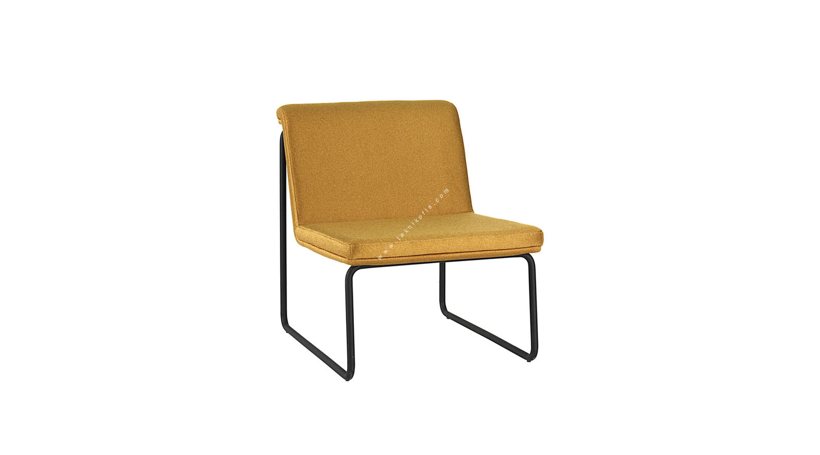 cubo boyalı ayak kolsuz bekleme koltuğu