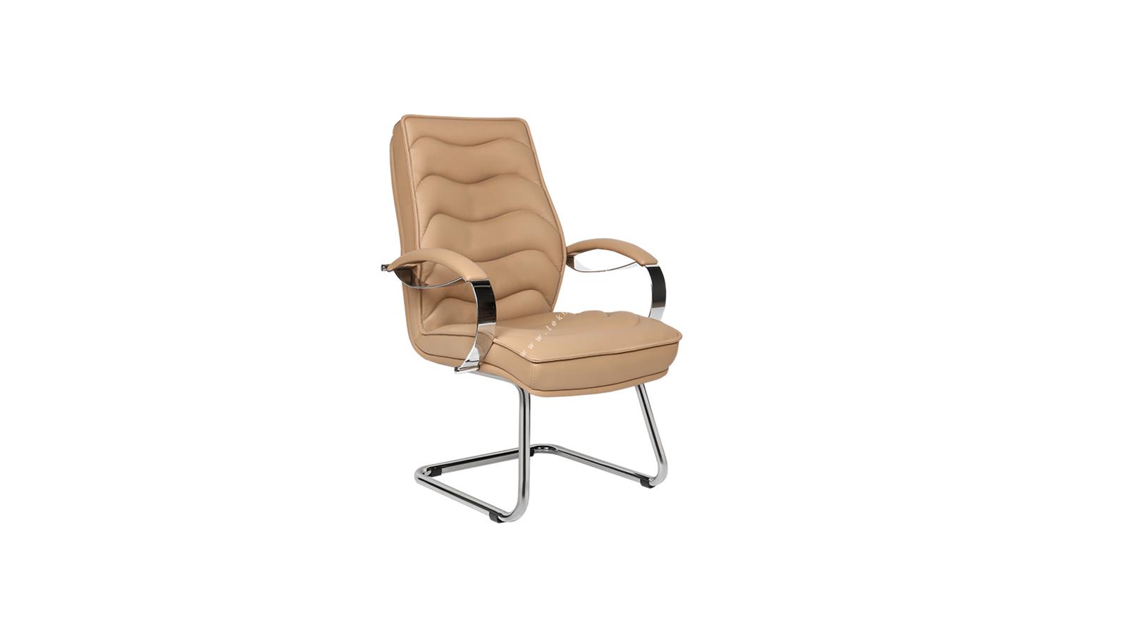 dimple dekoratif kol tasarımlı u ayak misafir koltuğu