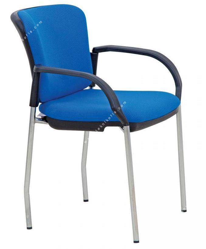 fasten plastik kol krom boru ayak misafir koltuğu