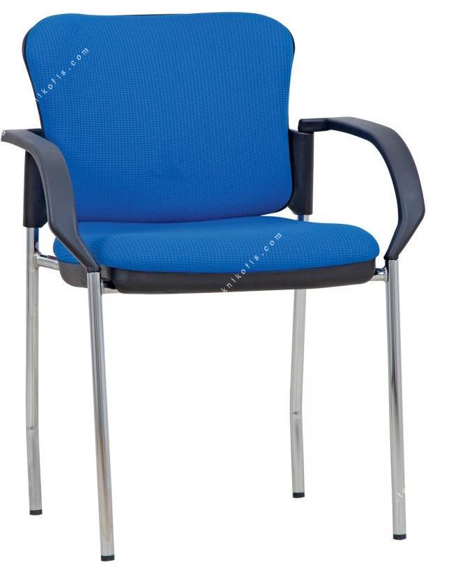 fasten plastik kol krom boru ayak misafir koltuğu