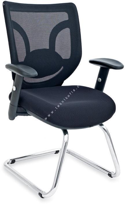 flat сетчатое кресло для посетителей u нога