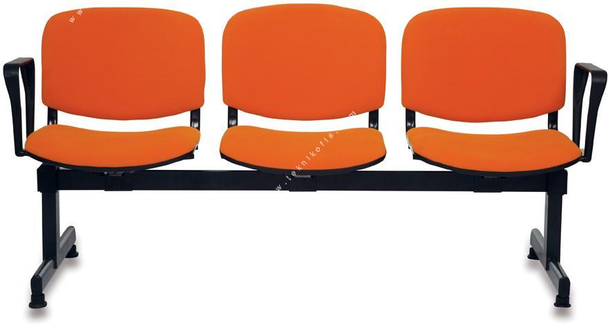 form boyalı bekleme koltuğu üçlü
