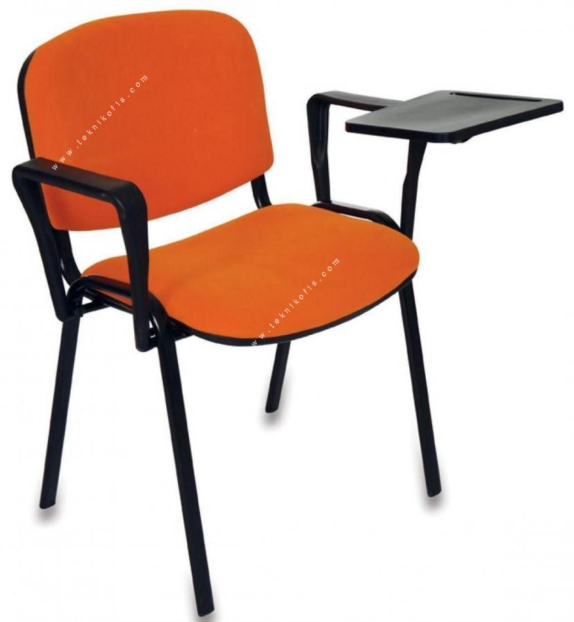 form boyalı sandalye çift kollu yazı tablalı