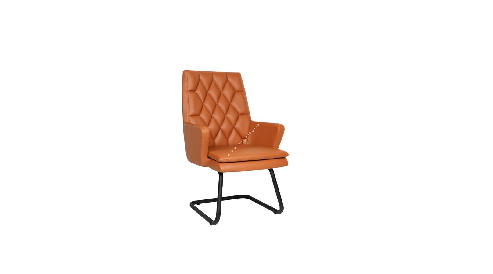 manetto dekoratif dikişli u ayak misafir koltuğu