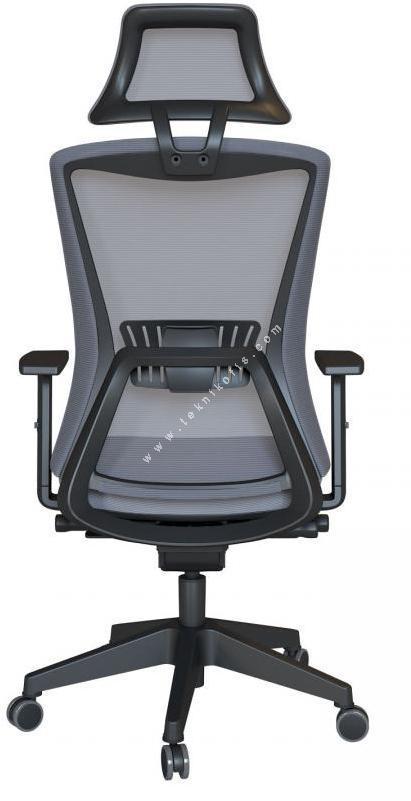 meshseat plastik ayak ayarlı kol kızaklı senkron mekanizma yönetici koltuğu