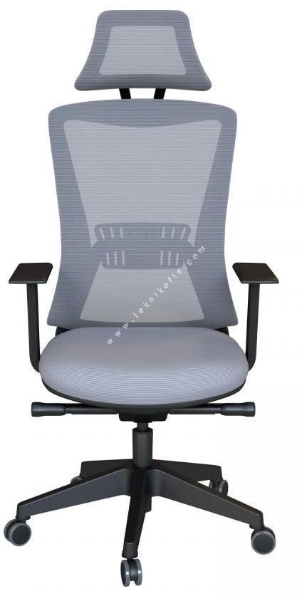 meshseat plastik ayak sabit kol kızaklı senkron mekanizma yönetici koltuğu