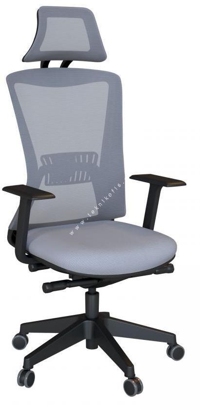 meshseat plastik ayak sabit kol kızaklı senkron mekanizma yönetici koltuğu