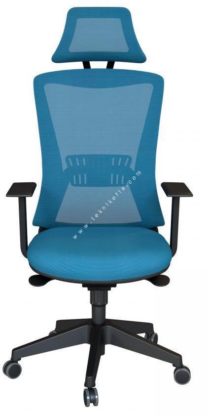 meshseat plastik ayak sabit kol senkron mekanizma yönetici koltuğu