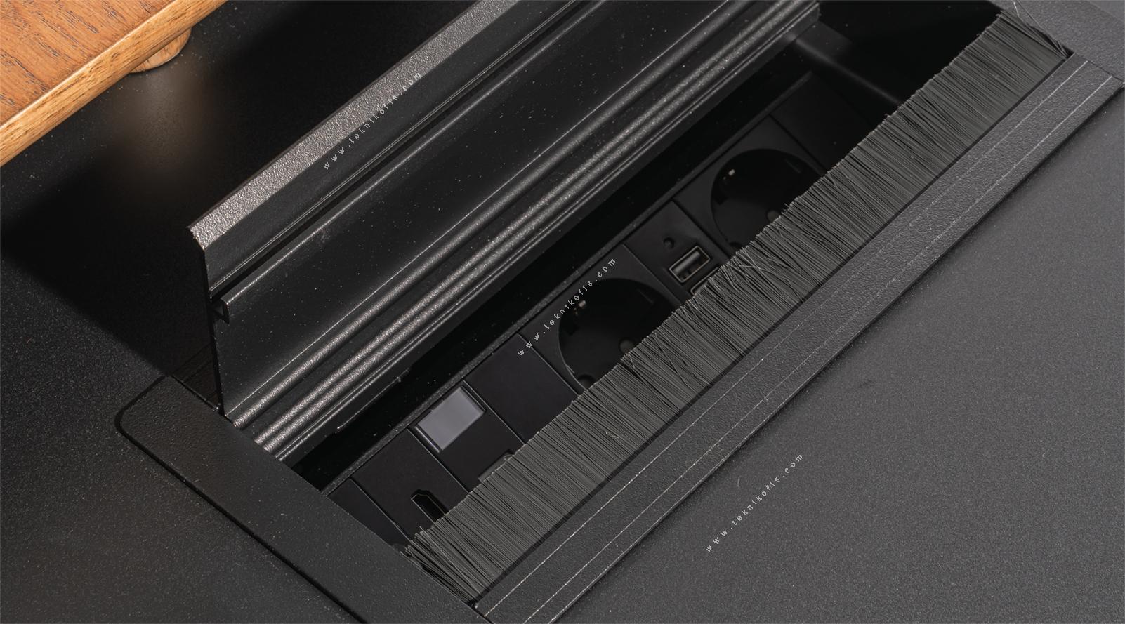 palencia metal tasarım ayaklı etajerli makam masası 240cm
